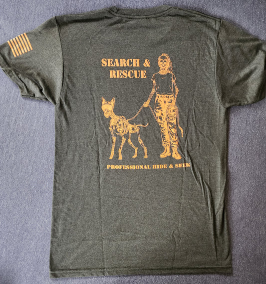 Search & Rescue Dog Handler Tee Shirt