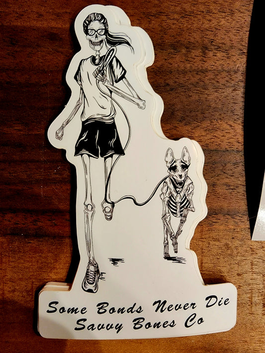 Sticker - Running Girl - Some Bonds Never Die