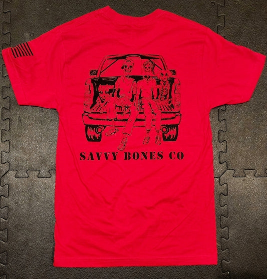 Savvy Bones Co Family Tailgate Tee Shirt