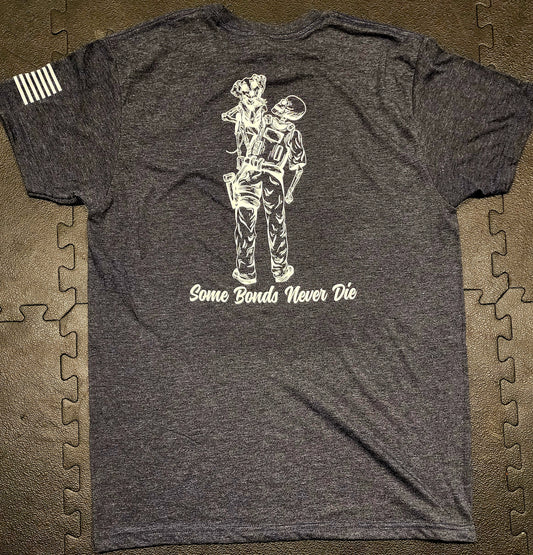 Some Bonds Never Die Male Police Handler FLOPPY EAR Tee Shirt